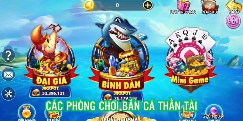 Hệ thống xây dựng, cung cấp đa dạng phòng game
